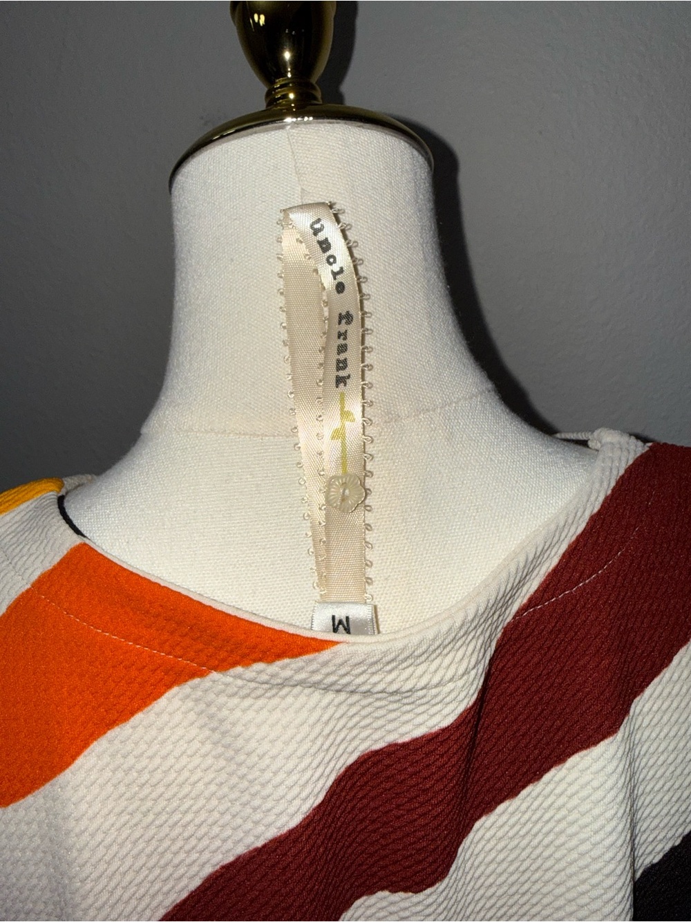 Uncle Frank Mid Mod Retro Abstract Swing Dress M - Picture 3 of 3